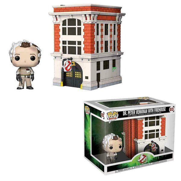 Funko POP 03  Movies Town Ghostbusters Dr. Peter Venkman With Firehouse