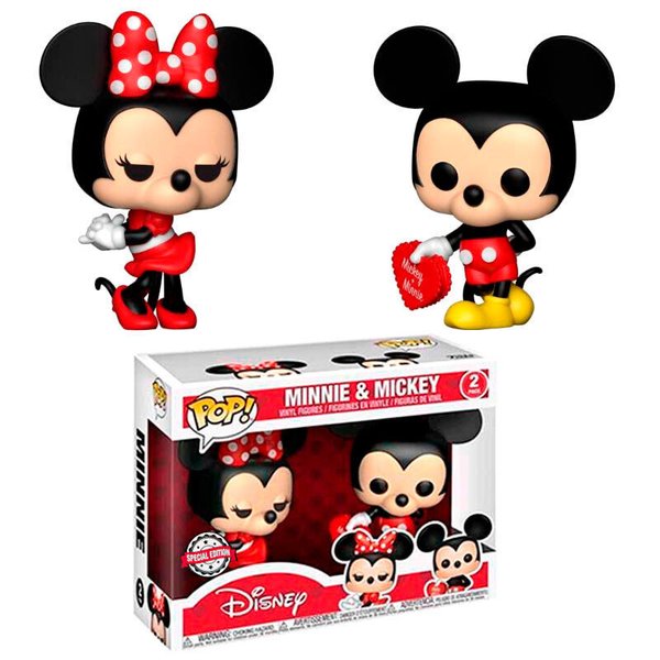 Funko POP 2 Disney pack 2 figures Valentine Mickey & Minnie Exclusive