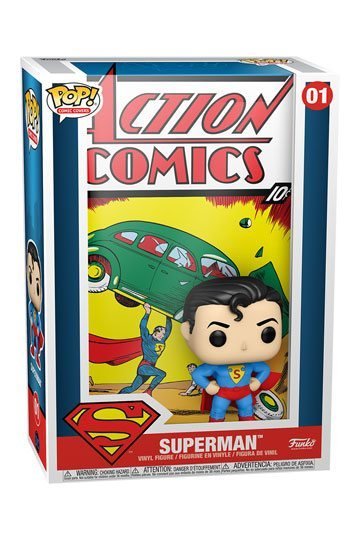 Funko POP 01 DC Comics POP! Comic Cover Vinyl Figurine Superman Action Comic 9 cm