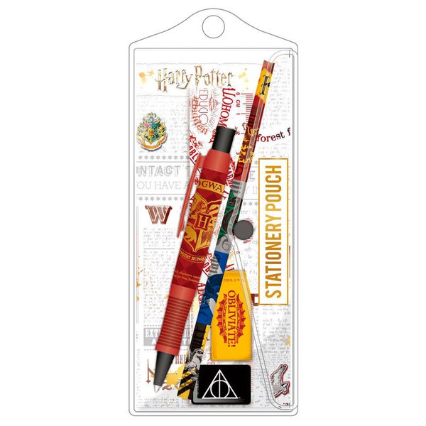 Harry Potter pack cadeau stylo, crayon, taille crayon et gomme