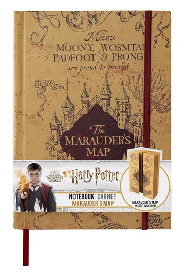 Harry Potter carnet de notes A5 Marauder's Map / cartze du maraudeur