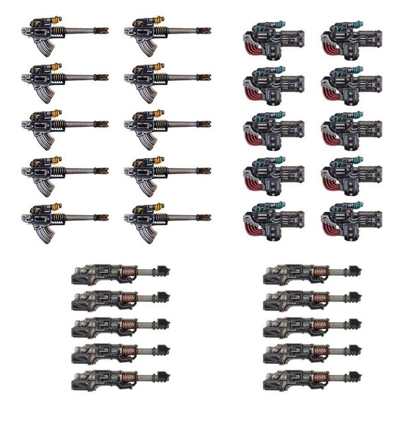 Legiones Astartes Heavy Weapons Upgrade Set Volkite Culverins, Lascannon and Autocannon