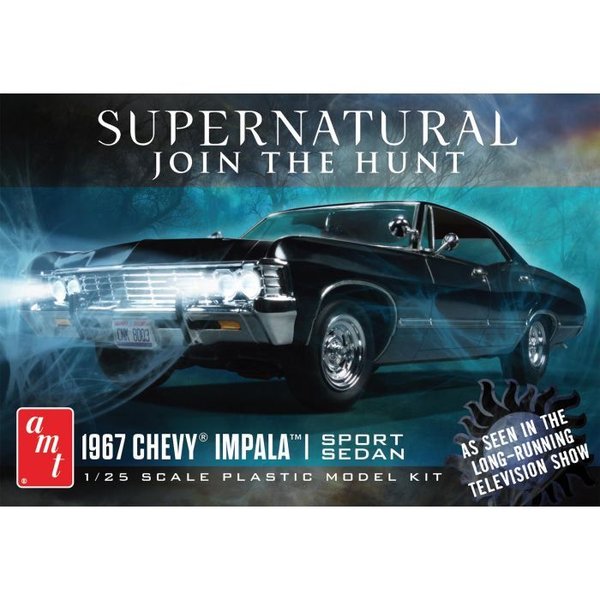 Night Hunter 1967 Chevy Impala 4Door Supernatural échelle 1/25